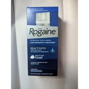 Rogaine Minoxidil 1 MONTHS Supply Foam Type EXPIRING 04/26